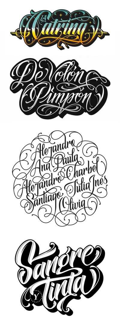 LETTERING DE CURSIVAS